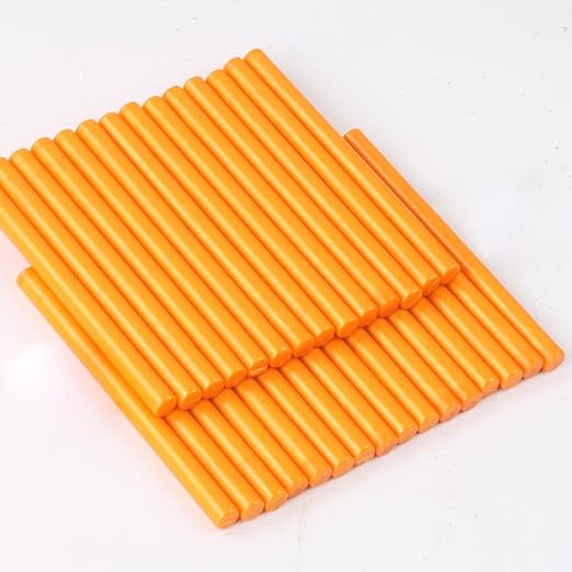 Bright Orange Wax Seal Sticks, 30pcs Sealing Wax Sticks, HOSEALING Glue Gun Wax Seal Sticks for Wax Seal Stamp, Premium Sealing Wax for Wedding Invitations, Letter, Envelope (Mini Size)