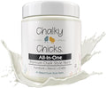 Chalky Chicks All-in-One Chalk Paint for Furniture or Cabinet - 4 Fl Oz - Matte Finish Salt Flats (Off White) for Metal, Wood Furniture Paint - No Sanding All-in-One for Home Decor & Crafts, USA Made