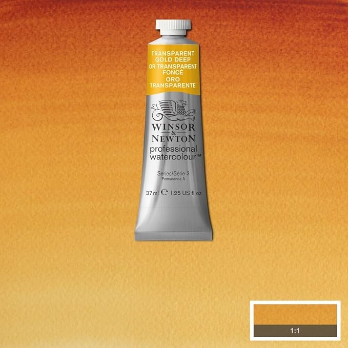 Winsor & Newton Professional Water Colour Paint, 1.25-oz Tube, Quinacridone Gold