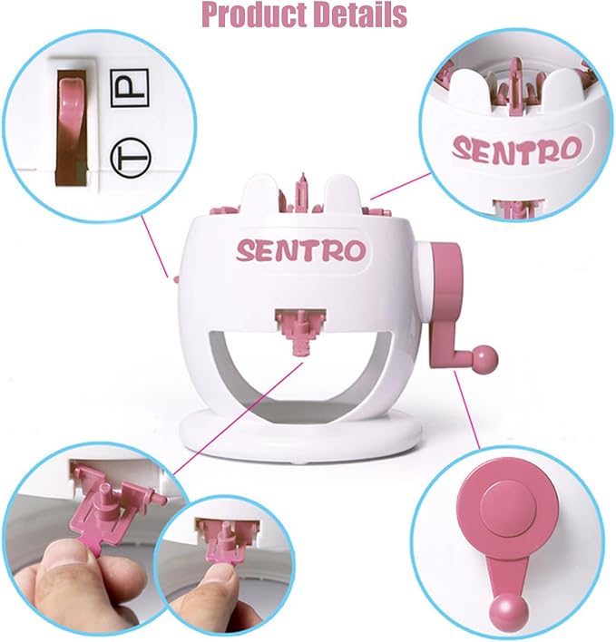 Umootek Sentro Knitting Machine, Knitting Board Rotating Double Loom,Smart Weaving Loom Round Knitting Machines, 22 Needles Knitting Machines Weaving Loom Kit for Adults and Kids