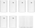 Universal Frame Hanger, Jumbo, 6 Plastic Picture Hangers, 16 Large Removable Adhesive Strips, Damage Free Picture Hanging Hooks Heavy Duty, No Nails Picture Hooks