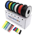 Fermerry 30 AWG Stranded Wire Spool 25ft Each 6 Colors Flexible 30 Gauge Silicone Hook up Wire Kit Electrical Tinned Copper Wire