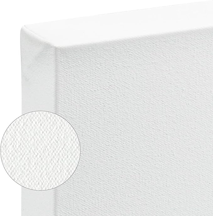 SoHo Urban Artist, 36x36 Heavyweight Stretched Cotton Canvas for Painting - 1.5" Deep- 3 Pack, Triple Primed, 100% Cotton Canvas, Archival, Universal Primed for Oil, Acrylic, Alkyd, Mixed Media