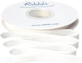 Ribbli Polyester Cream White Velvet Ribbon,3/8 Inches Continuous10-Yard Spool,Off White Christmas Ribbon for Gift Wrapping,Floral Bouquets, Home Decor