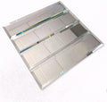 3" x 12" Clear Mirror Glossy and Beveled Glass Subway Tile Sample (1 Sq ft- Box of 1 Sheet Sample)