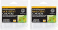 Lineco, Self-Adhesive Polypropylene Mounting Photo Corners, 1.25" Full View, Pressure Sensitive, Non-Yellowing Acrylic Adhesive (Pack of 48) 2 Packs
