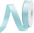 Lt.Blue Satin Ribbon 1" X 50 Yards Solid Color Double Faced Ribbons Perfect for Crafts Wedding Decor Bow Making Arts Sewing and More
