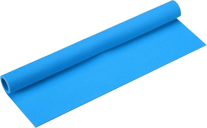 MECCANIXITY Foam Sheets Crafts 35x19 Inch 1mm EVA Craft Foam Paper Foam Sheets for Crafts Projects DIY Cosplay Modeling, Lake Blue