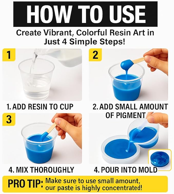 Imperial Yellow Epoxy Resin Pigment Paste XL (191g / 6.7oz) – High Concentration Opaque Epoxy Dye & Coloring Paste for Resin Art, Jewelry Making, Tumblers – Mica Powder Alternative