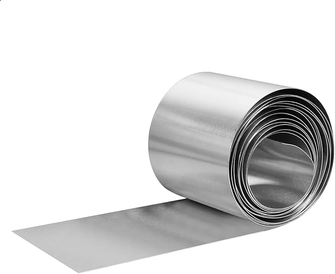 Aluminum Flashing Roll，Aluminum Sheet Roll 3500x100x0.2mm(LxWxT) Applicable to Various House Repair and DIY Projects