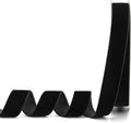 Black Velvet Ribbon,1" W x 20Yd Single Face,Great for Gift Wrapping,Hair Bows,Handmade Craft and Christmas,Wedding Decoration (1" Black)
