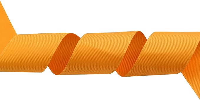 ITIsparkle 11/2" Inch Grosgrain Ribbon 25 Yards-Roll Set for Gift Wrapping Cake Decoration Party Favor Hair Braids Hair Bow Baby Shower Decoration Floral Arrangement Craft Supplies, Gold Ribbon