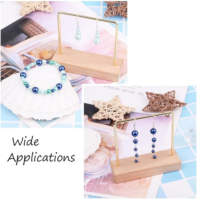 1840Pcs 4/6/8mm Glass Pearl Beads Pearlized Beads Multi Colors Round Spacer Beads for DIY Craft Jewelry Making Hole: 1mm, Mixed Blue