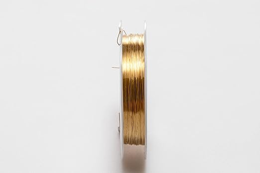 22 Gauge, Jeweler's Brass Wire, Red Brass (Round) Dead Soft CDA #230 Alloy Jewelry Grade - 1 Ounce (30FT) by CRAFT WIRE