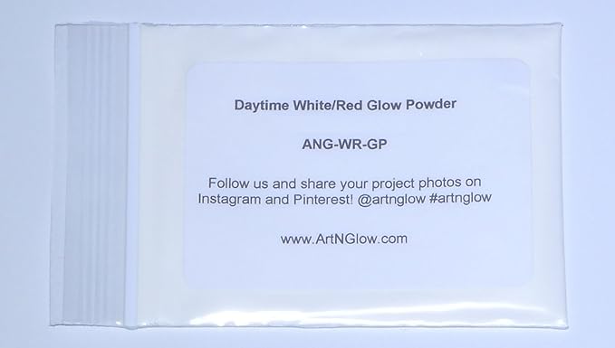 Glow in The Dark Pigment Powder - Neutral and Fluorescent Color for Art Painting, Fine Art, Nail Art Paint, and DIY Crafts - Long Lasting 10+ Color Options - Neutral Red - (30 Grams/1 Ounce)