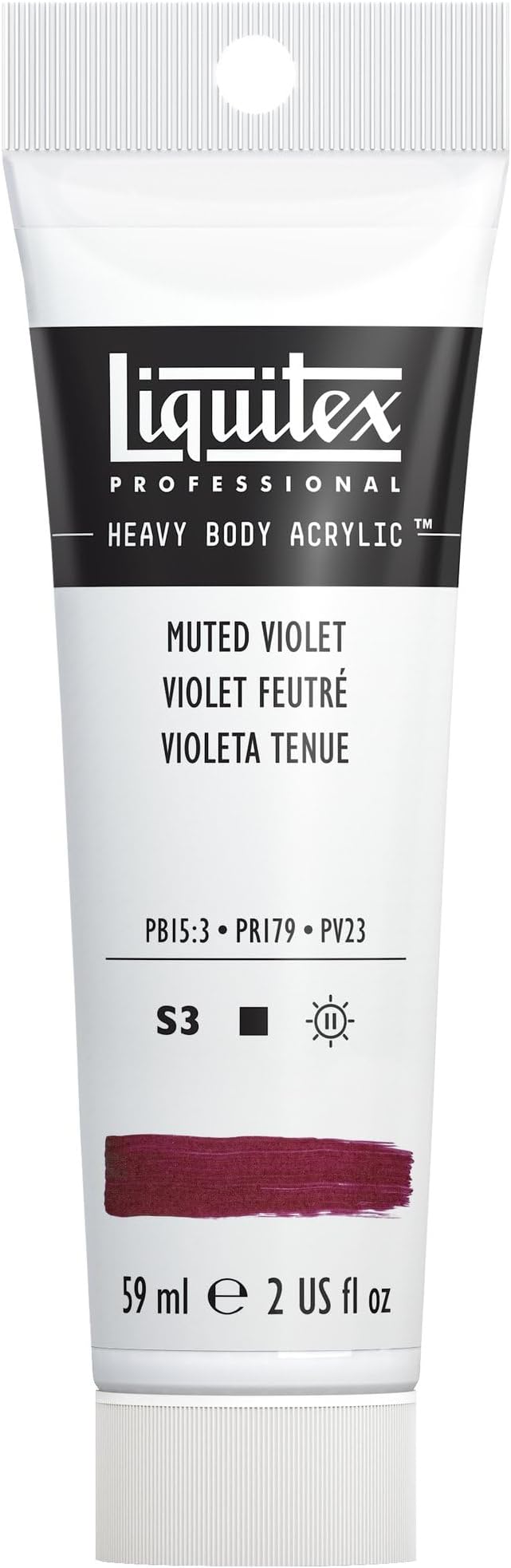 Liquitex Professional Heavy Body Acrylic Paint, 2-oz (59ml) Tube, Muted Violet