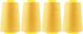 Mandala Crafts 4 Pack of Serger Threads Cones Spools - 40S/2 24000 Yards Polyester Butter Cream Threads for Sergers Machine and Overlock Quilting Sewing Machine