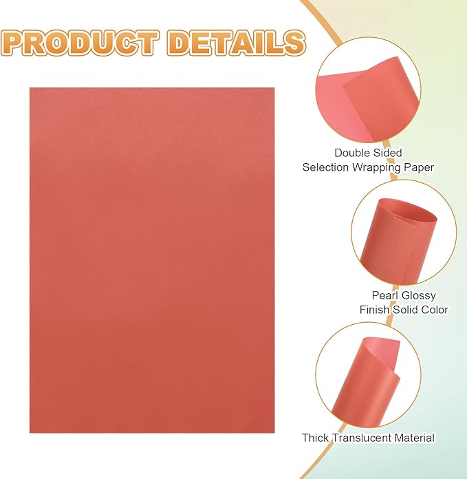 MECCANIXITY 100 Sheet Colored Vellum Paper 5.9" x 8.3", 100gsm Translucent Printable Vellum Sheets for Printing Wedding Invitations Inkjet Laser Printer, Deep Red
