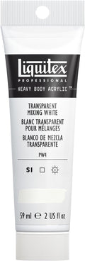 Liquitex Professional Heavy Body Acrylic Paint, 2-oz (59ml) Tube, Transparent Mixing White