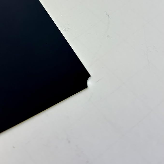 Blank Metal Plates for Laser Engraving - 4 Pack | Aluminum Sheets 0.020" Thick | CO2, Diode, Fiber Laser Compatible | Multiple Sizes & Colors (Black (engraves gold), 1x6.25 inch)