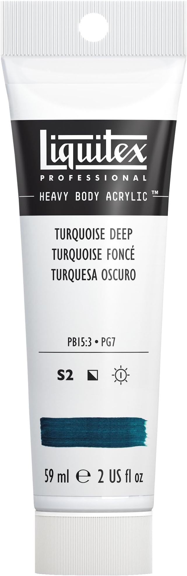 Liquitex Professional Heavy Body Acrylic Paint, 2-oz (59ml) Tube, Turquoise Deep