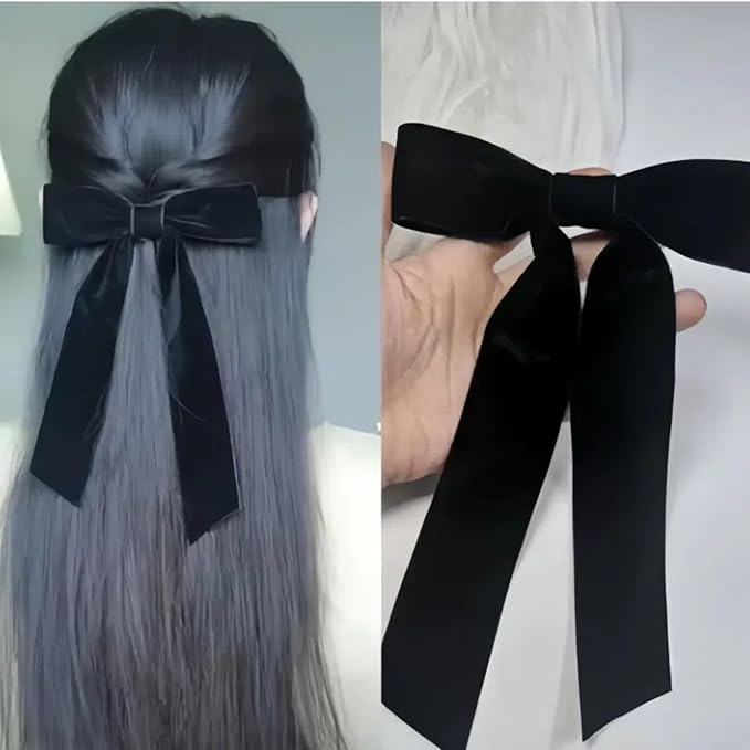 15 Yards Velvet Ribbon 1-1/2 Inch Single Face Black Velvet Ribbon Spool Prefect for Wedding, Ribbons for Gift Wrapping, Christmas Tree Ornaments Wreath Hair Bows, Ribbons for Crafts