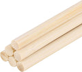 DMiotech 50 Pack 1/4" x 18" Wooden Dowel Rods Unfinished Natural Sticks Wood Craft Sticks for Home Decor Projects and Making DIY Craft,Wood Color