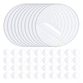 50PCS Heavy Duty Double Sided Adhesive Mounting Circle Tape- Waterproof,Strong Adhesion,Clear, High Strength,No Residue Removability for Hanging,Wall Mounting, Home Decor,Adhesive for Shower