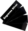 Blank Metal Plates for Laser Engraving - 4 Pack | Aluminum Sheets 0.020" Thick | CO2, Diode, Fiber Laser Compatible | Multiple Sizes & Colors (Black (engraves silver), 6.25x8.25 inch)