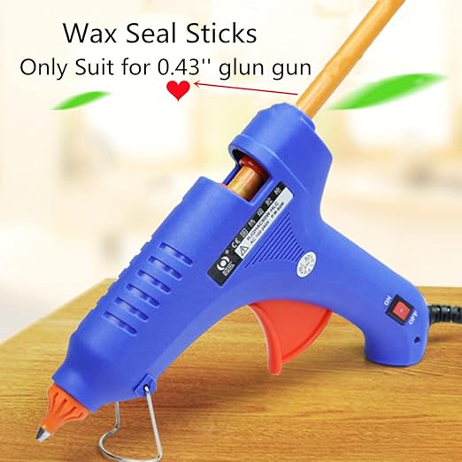 Black Wax Sealing Sticks, ONWINPOR 10pcs Glue Gun Waxs Seal Stick for Waxing Seals Stamp, Melting Waxsealsticks for 0.43'' Glue Gun Waxsealingsticks (Black)
