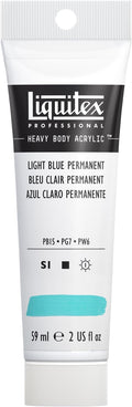 Liquitex Professional Heavy Body Acrylic Paint, 2-oz (59ml) Tube, Light Blue Permanent