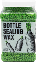 Blended Waxes, Inc. Bottle Sealing Wax, Pastille Wax Seal Beads For Wine, Beer, and Liquor Bottle Sealing, Seals Between 25-30 Bottles, 1 lb, Lime Green