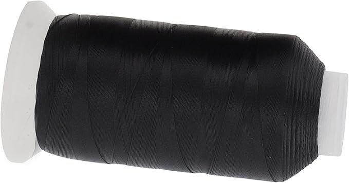 Mandala Crafts Heavy Duty Thread - 6000 Yds Tex 70 Polyester - Black and White