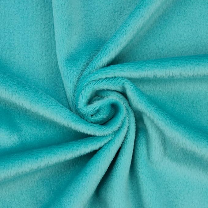 kullaloo Plush Fabric | Solid Teal Minky Fabric for Sewing | Super Soft Cuddle Material | 39.5x29.5 | Plushies, Baby Blankets, Pillows, Dog Beds, Cat Beds, Beanies, Baby Accessories, Apparel & More
