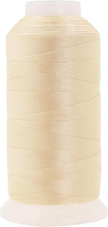 Mandala Crafts Ivory Heavy Duty Thread -1500 Yds Tex 90 Thread for Sewing Drapery Jeans Leather Hair - Bonded Polyester Thread Outdoor Marine Upholstery Threads
