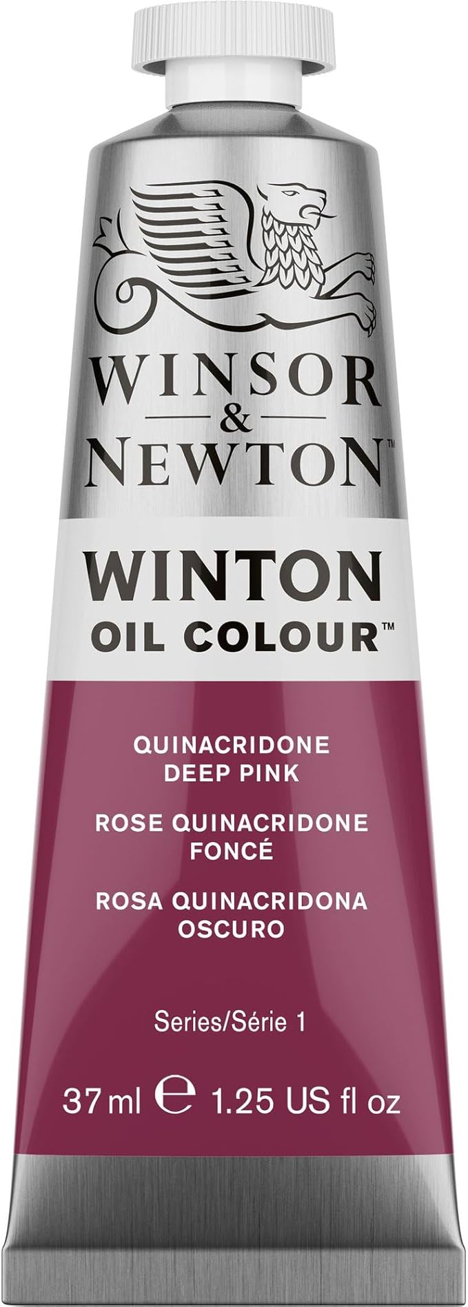 Winsor & Newton Winton Oil Color, 37ml (1.25-oz) Tube, Quinacridone Deep Pink