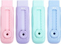 M&G 4 Pcs Cute Erasers for Kids Sliding Retractable Pencil Erasers, Push Pull Design Cute Erasers Stationery Supplies for Kids Back to School Supplies for Office