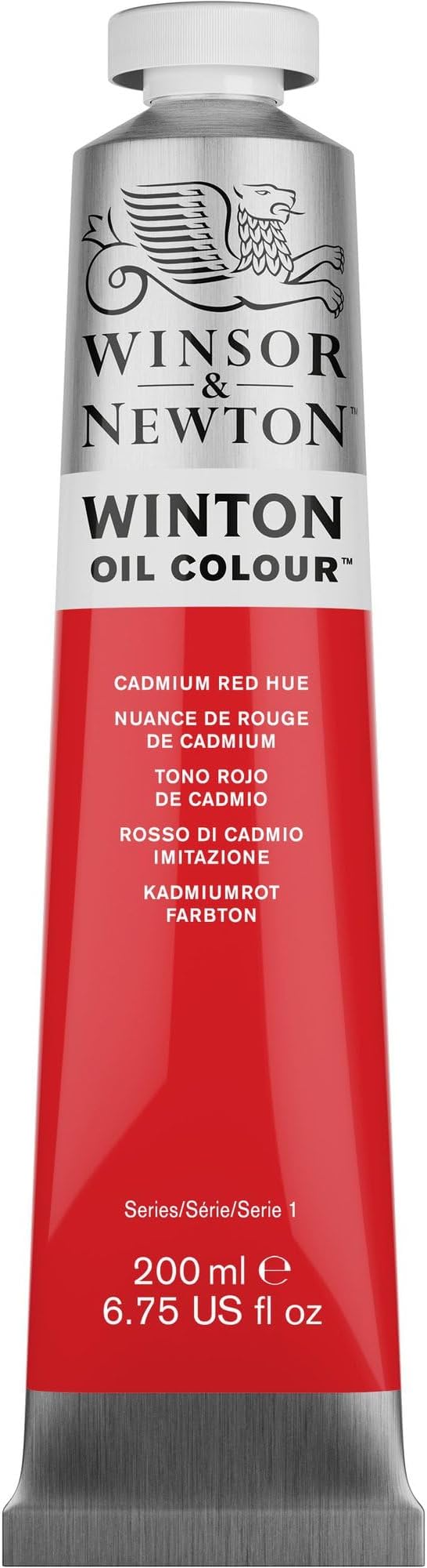 Winsor & Newton Winton Oil Color, 200ml (6.75-oz) Tube, Cadmium Red Hue