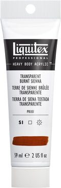 Liquitex Professional Heavy Body Acrylic Paint, 2-oz (59ml) Tube, Transparent Burnt Sienna