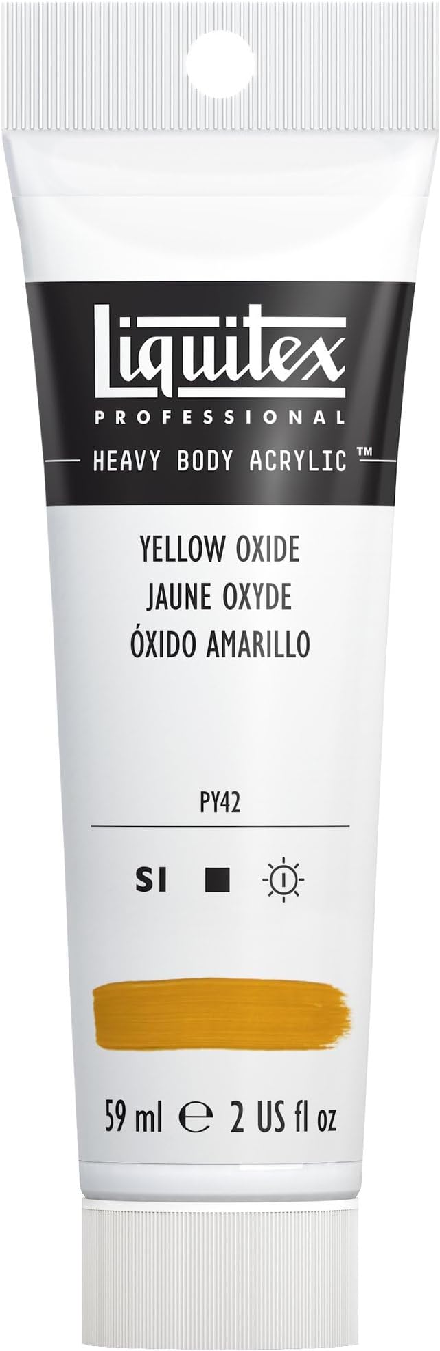 Liquitex Professional Heavy Body Acrylic Paint, 2-oz (59ml) Tube, Yellow Oxide