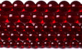 182pcs 4mm Smooth Garnet Red Glass Crystal Round Loose BeadsFor Jewelry Making DIY Bracelet Necklace Accessories 32" 2 Strand