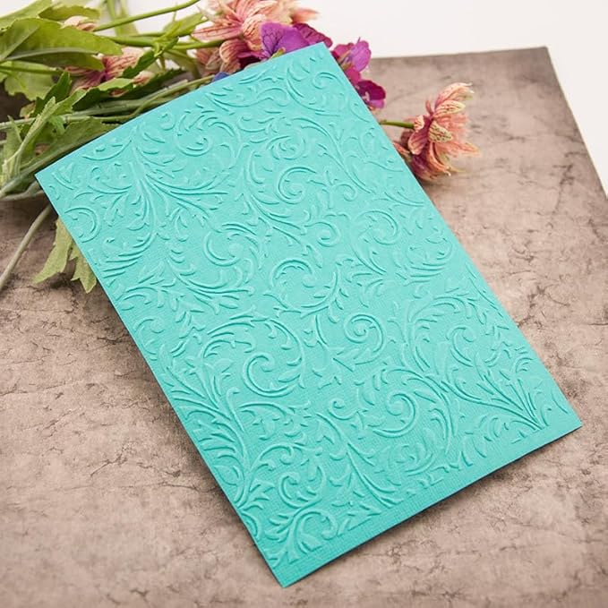 Vine Texture Embossing Templates 5x7inch 3D Plastic Embossing Folders for Card Making DIY Scrapbooking Photo Album Card and Handmade Paper Craft Decor