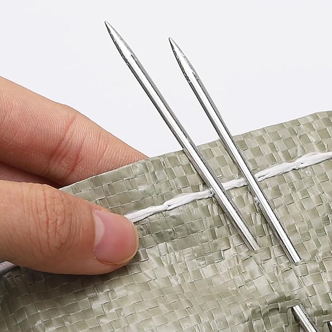 6" Professional Upholstery Needle 15cm length 3mm thickness, Big Eye Hand Sewing Needles for Stitching and Crafting Projects