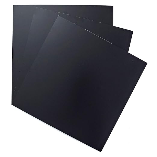 EAGLE 1: 12" x 12" 26 Gauge Sheet Metal Squares (3 Pack Per Order, Multiple Colors) Great for Arts, Crafts, DIY Home or Work Projects (18" X 18", Black)