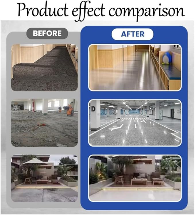 Louis Forest Epoxy Floor Paint, High-Gloss Marble Effect Epoxy Floor Coating (Beige,1pcs)