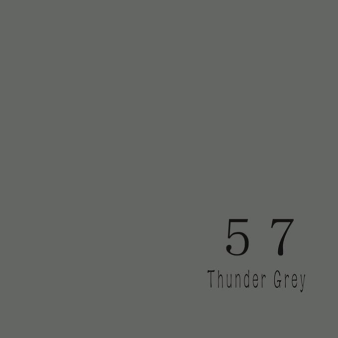 Seamless Photography Background Paper Roll, Grey Photo Paper Backdrop for Photography, Video and Streaming (107''x16' Thunder Grey)