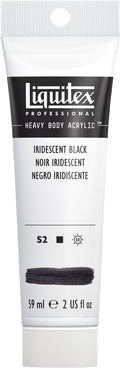 Liquitex Professional Heavy Body Acrylic Paint, 2-oz (59ml) Tube, Iridescent Black