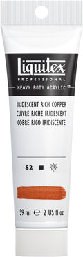 Liquitex Professional Heavy Body Acrylic Paint, 2-oz (59ml) Tube, Iridescent Rich Copper