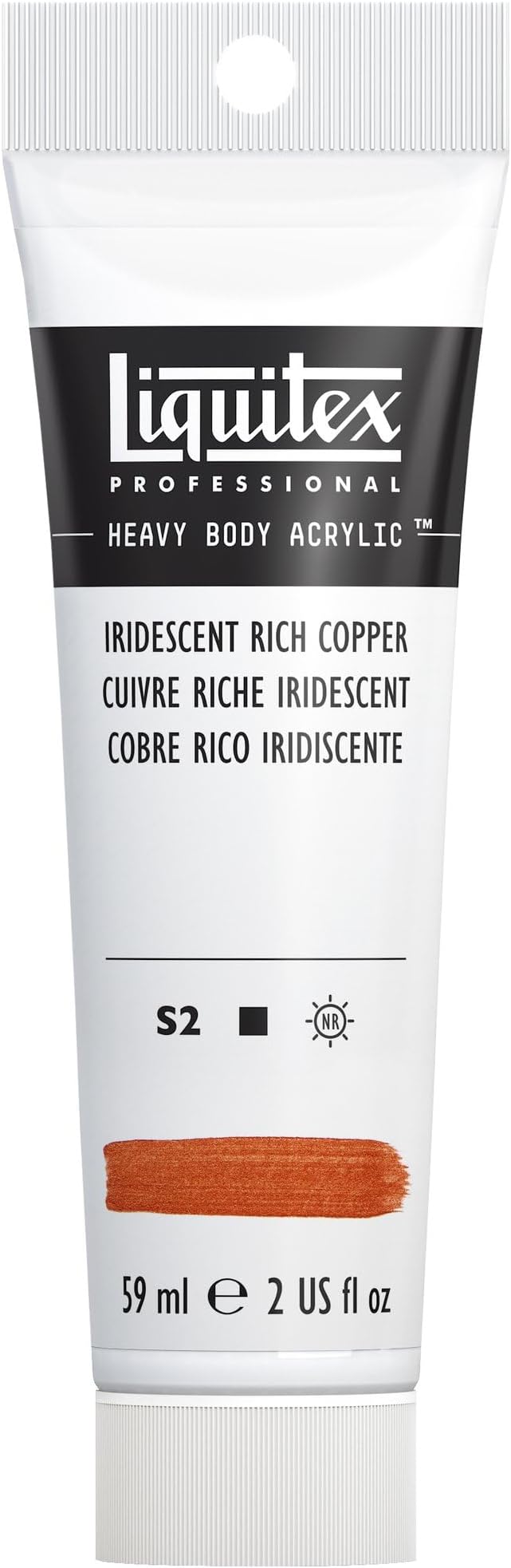 Liquitex Professional Heavy Body Acrylic Paint, 2-oz (59ml) Tube, Iridescent Rich Copper