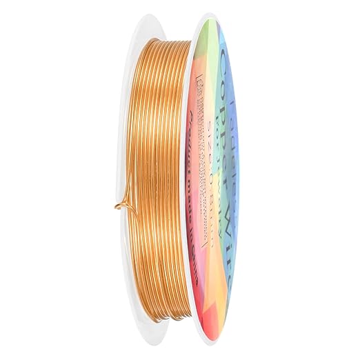 0.8 mm/20 Gauge Copper Wire for Jewelry Making, 7.5FT Copper Beading Craft Wire for Jewelry/Weaving/DIY Crafting/Planting, Color-Retaining [2.3 M, Copper Tone]